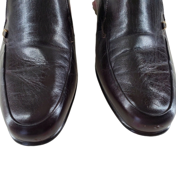 Bally Continental Salem 558 Loafer Shoe Men 8M Dk Brown Soft Leather Lightweight